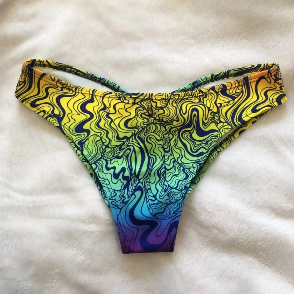 Freedom Rave Wear Low-Rise Brazilian Rave Bottoms